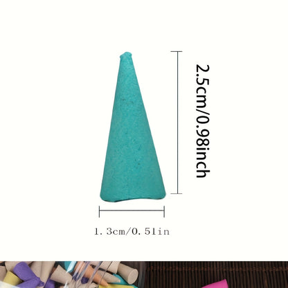 60 sandalwood and rose scented cones, 3.17oz - ideal for home fragrance, yoga, meditation, and study spaces. Great for Christmas and Thanksgiving. (Incense burner not included).