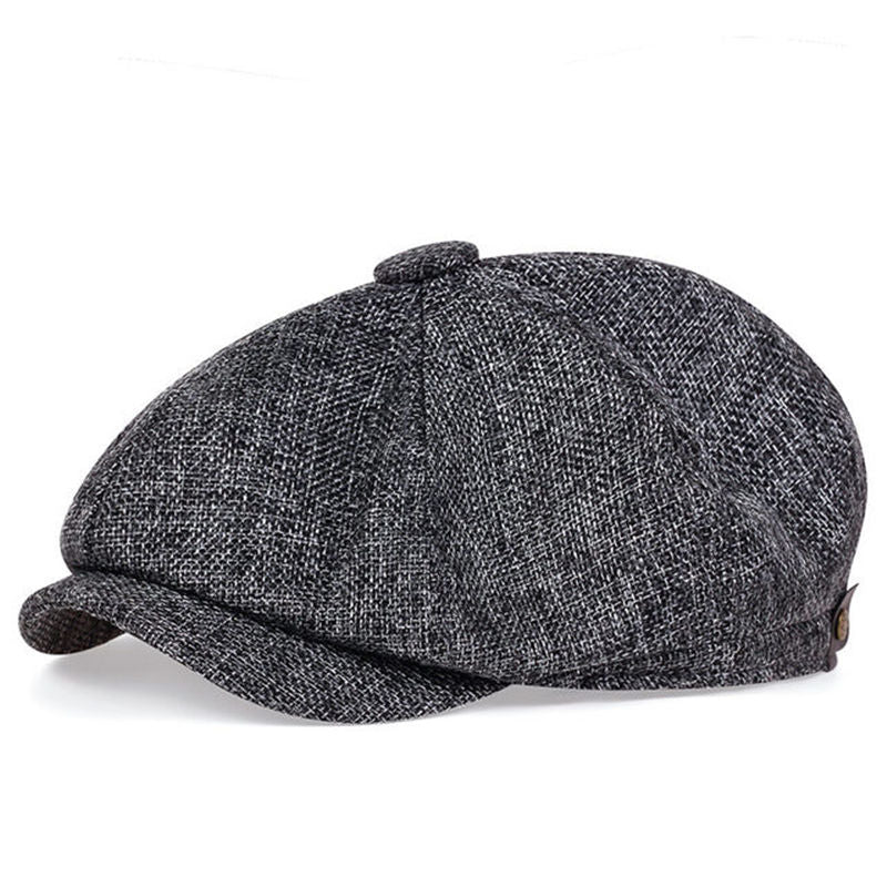 Polyester Newsboy Caps for Men and Women, Crafted for a Mature Style.