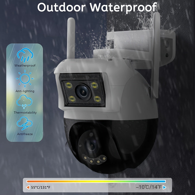 One piece of Teruhal PTZ Camera that features 720p HD resolution, wireless technology for security monitoring, 2-way audio communication, night vision capabilities, Wi-Fi connectivity, app control for remote access, IP66 waterproof rating, USB powered