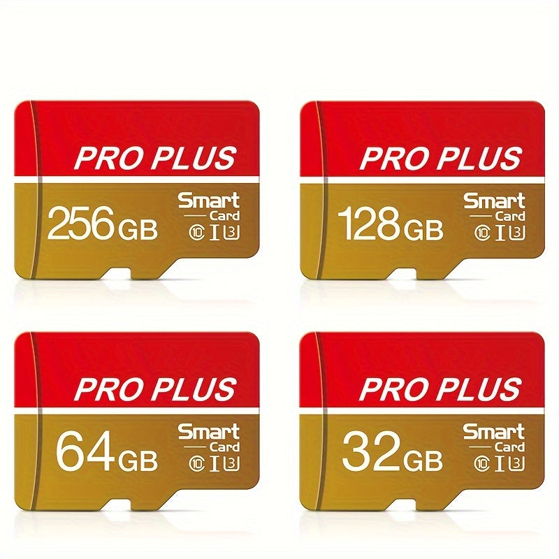 High-speed micro mini SD card available in various storage capacities with U3 Class 10 performance, compatible with SD adapter.