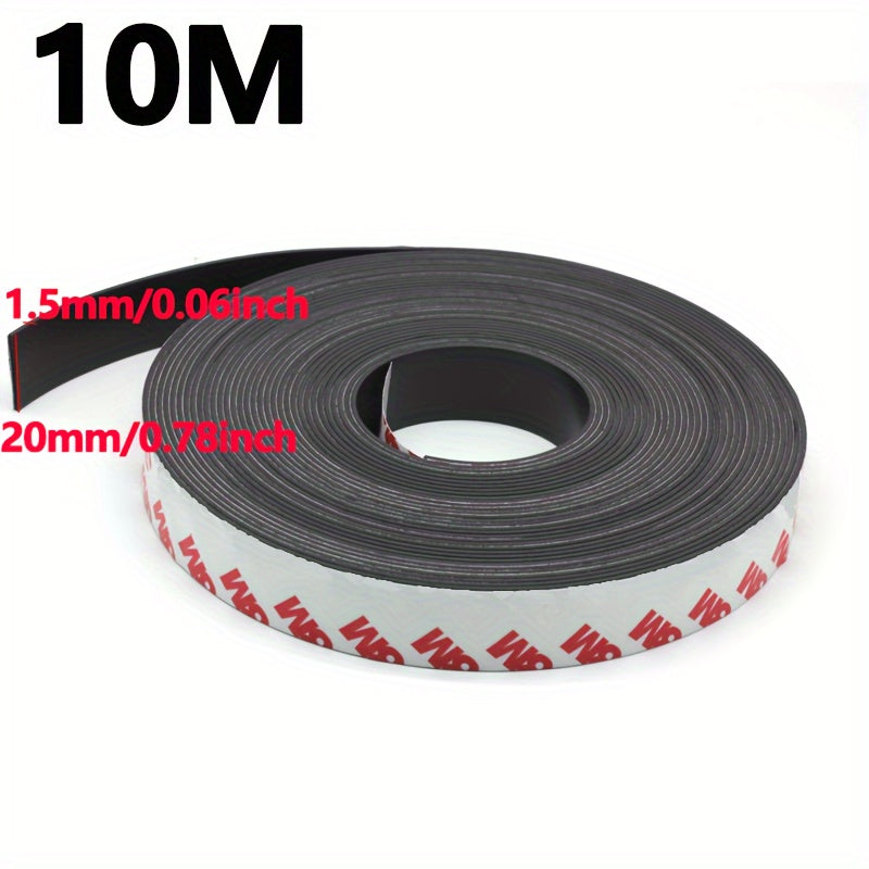 U-POLEMAG Brand's 10M Magnetic Tape Roll: Premium Self-Adhesive Flex Magnets for Hanging, Tools, and Home Decor - Perfect for Christmas, Halloween, Easter, and Thanksgiving