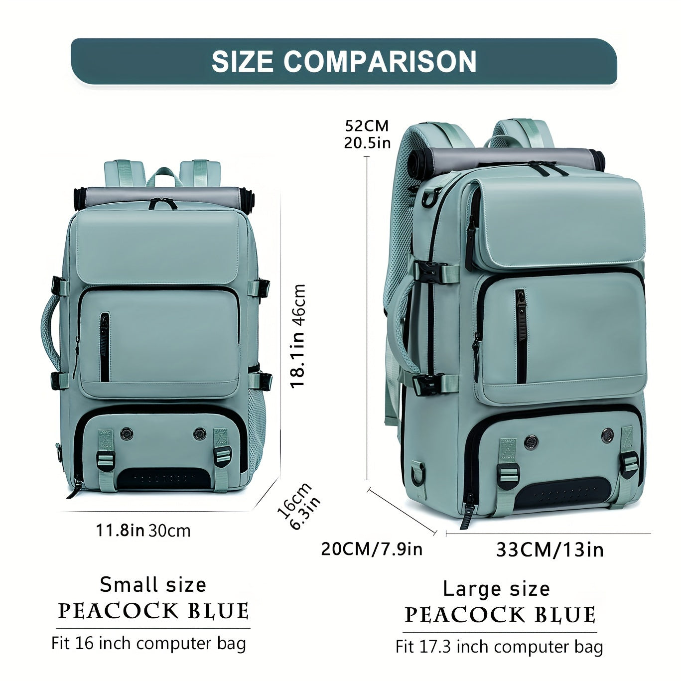 Unisex hiking and laptop backpacks approved for business, travel, and daily use.