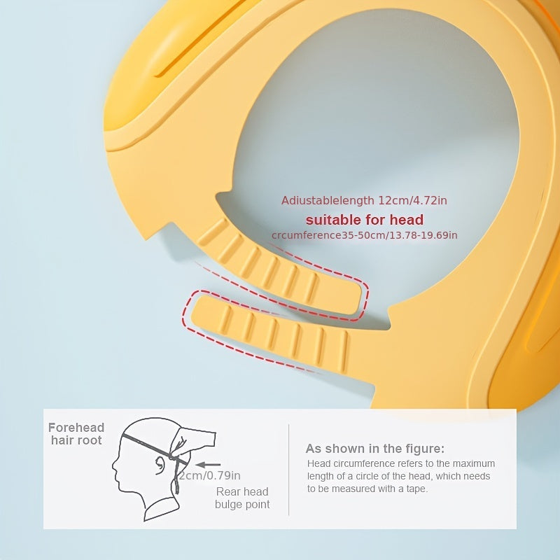 Шапочка для душа для младенцев водонепроницаемая - 1 штука, защищает уши и глаза, милый короноподобный дизайн добавляет веселья во время купания, доступно несколько цветовых вариантов.