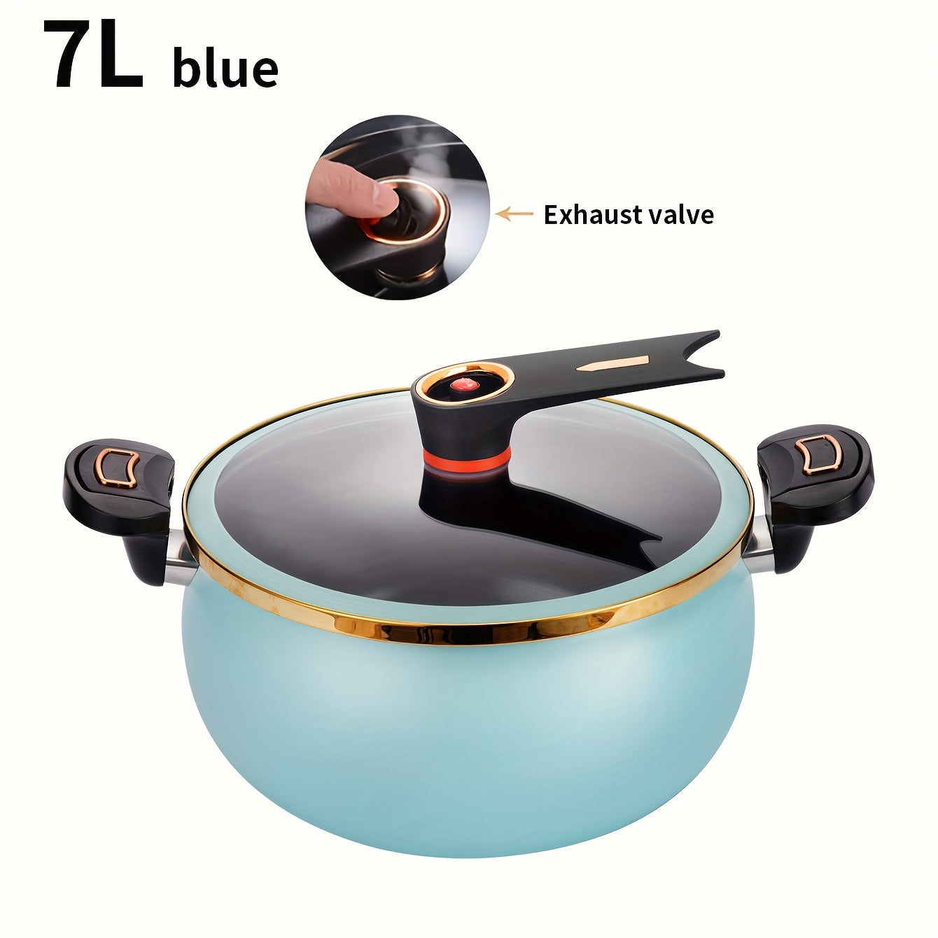 Versatile 7L Cast Iron Soup Pot with a 26cm Large Capacity, Non-Stick Coating, Compatible with Induction and Gas Stoves, Ideal for Fat Pot and Stews.