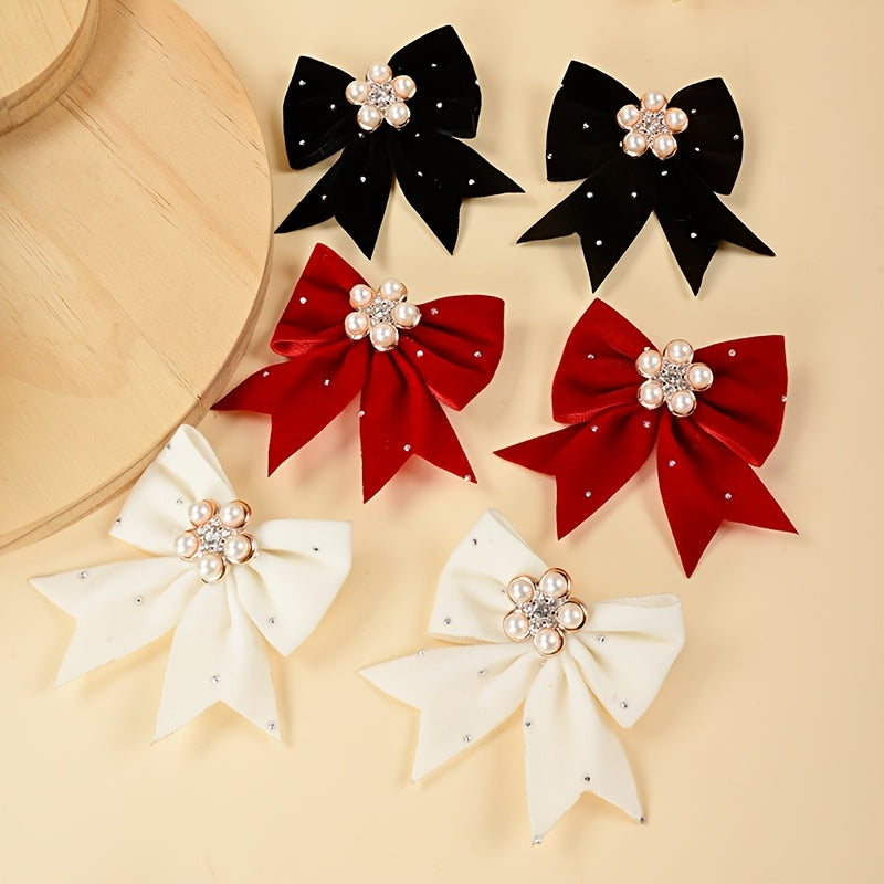 This set includes 14 handmade bow hair clips and pearl hair accessories that are ideal for daily wear and special occasions, making them versatile hair accessories for girls.