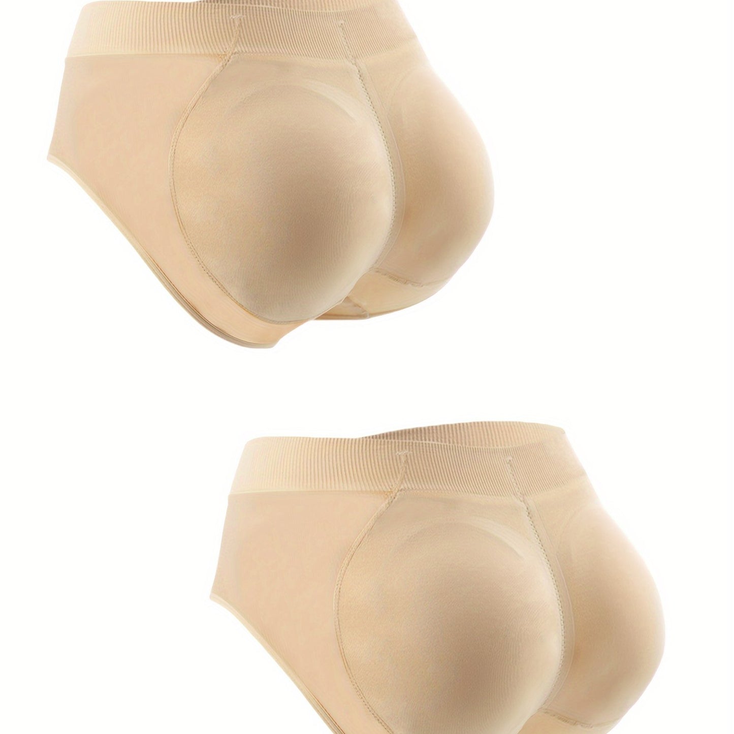 2 Fake Butt Padded Shaping Panties for Women, Comfortable & Breathable Butt Lifting Underwear