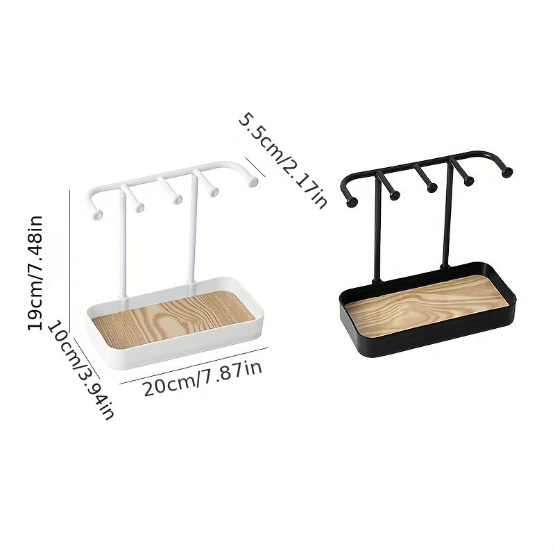 1pc Jewelry Rack for storing necklaces, hair bands, earrings and accessories, perfect for room, kitchen, bathroom, bedroom décor.