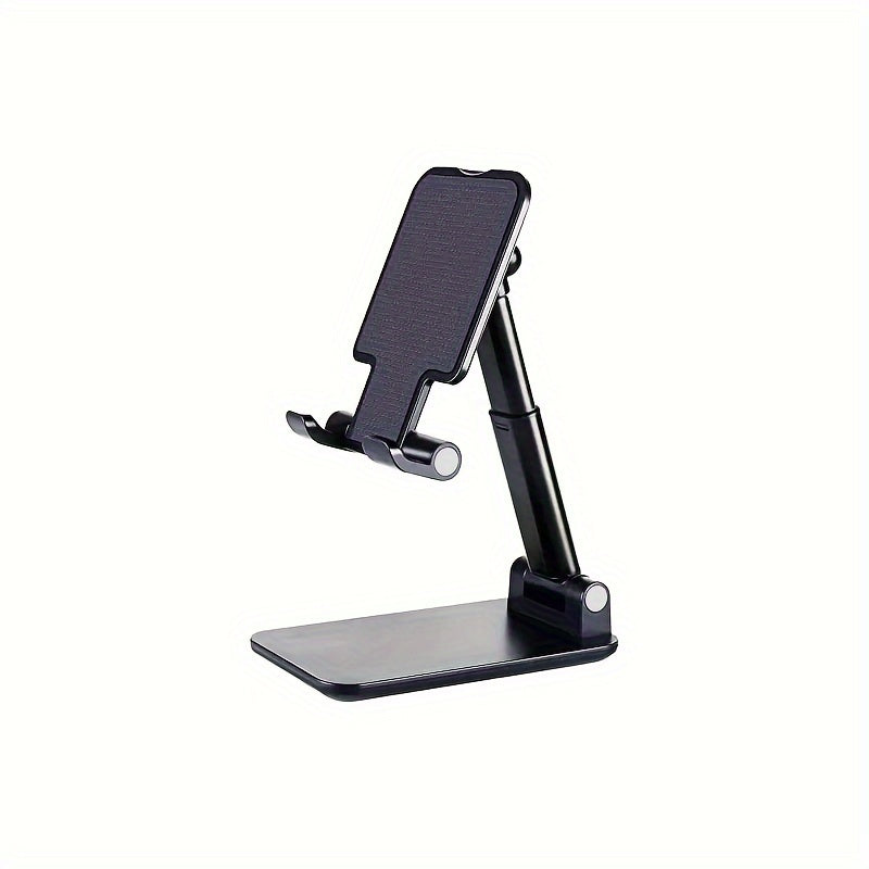 Desk mobile phone holder stand for various devices with adjustable feature.