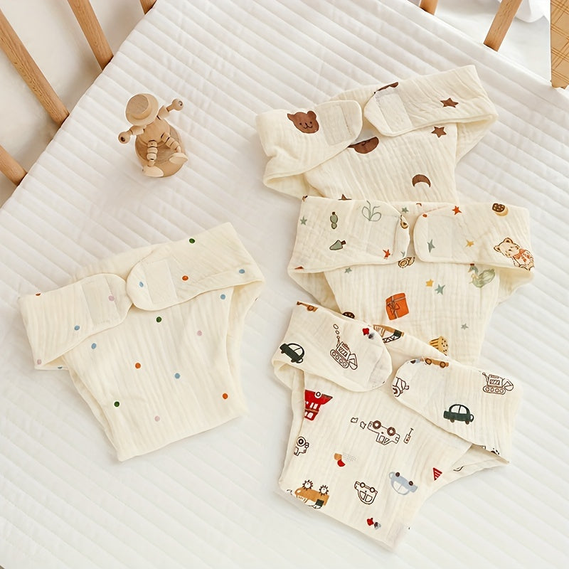 Baby Diapers made from Gentle Cotton with Charming Designs for Infants up to 3 Years Old