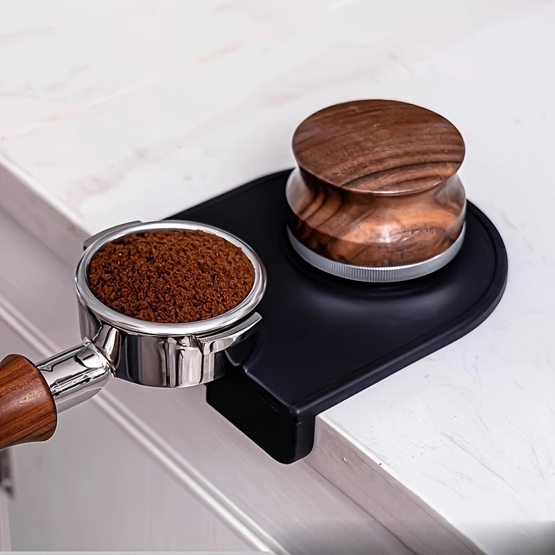 A set of two small and convenient Silicone Coffee Tamper Mats that are non-stick, food grade, easy to clean, durable, and heat resistant. These mats are the perfect espresso coffee distributor accessory for baristas and coffee lovers alike.