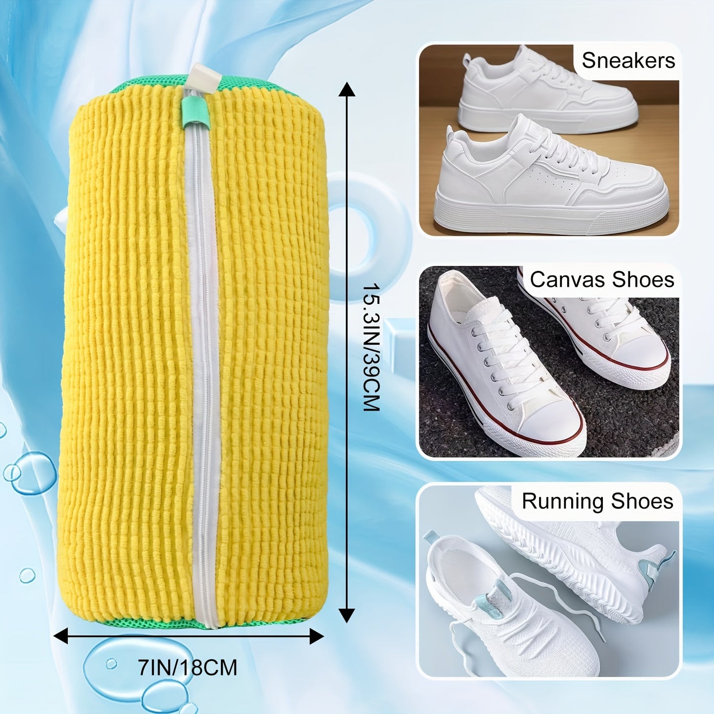 2pc New Washing Shoe Machine Bags, Lazy Person's Magic Tool for preventing shoe deformation and caring for shoes at home.