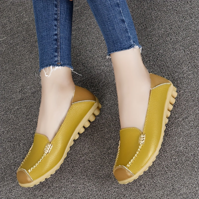 Women's low top colorblock slip-on casual shoes