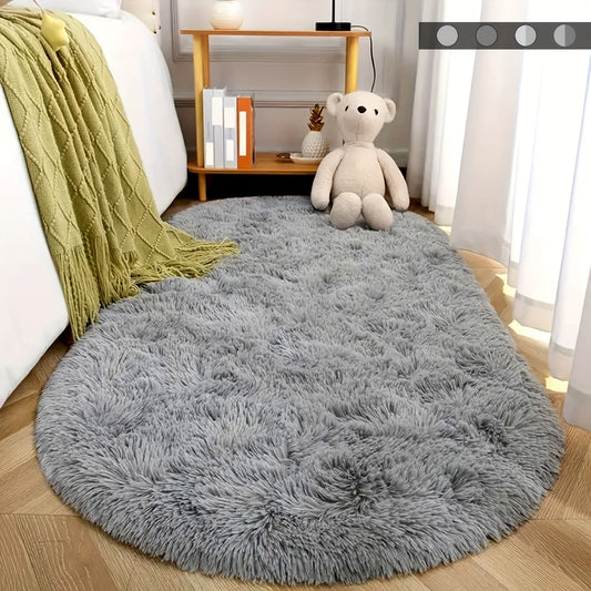 Luxurious and plush area rug that is soft to the touch - features non-slip backing and is machine washable, perfect for adding style and comfort to your living room or bedroom décor.