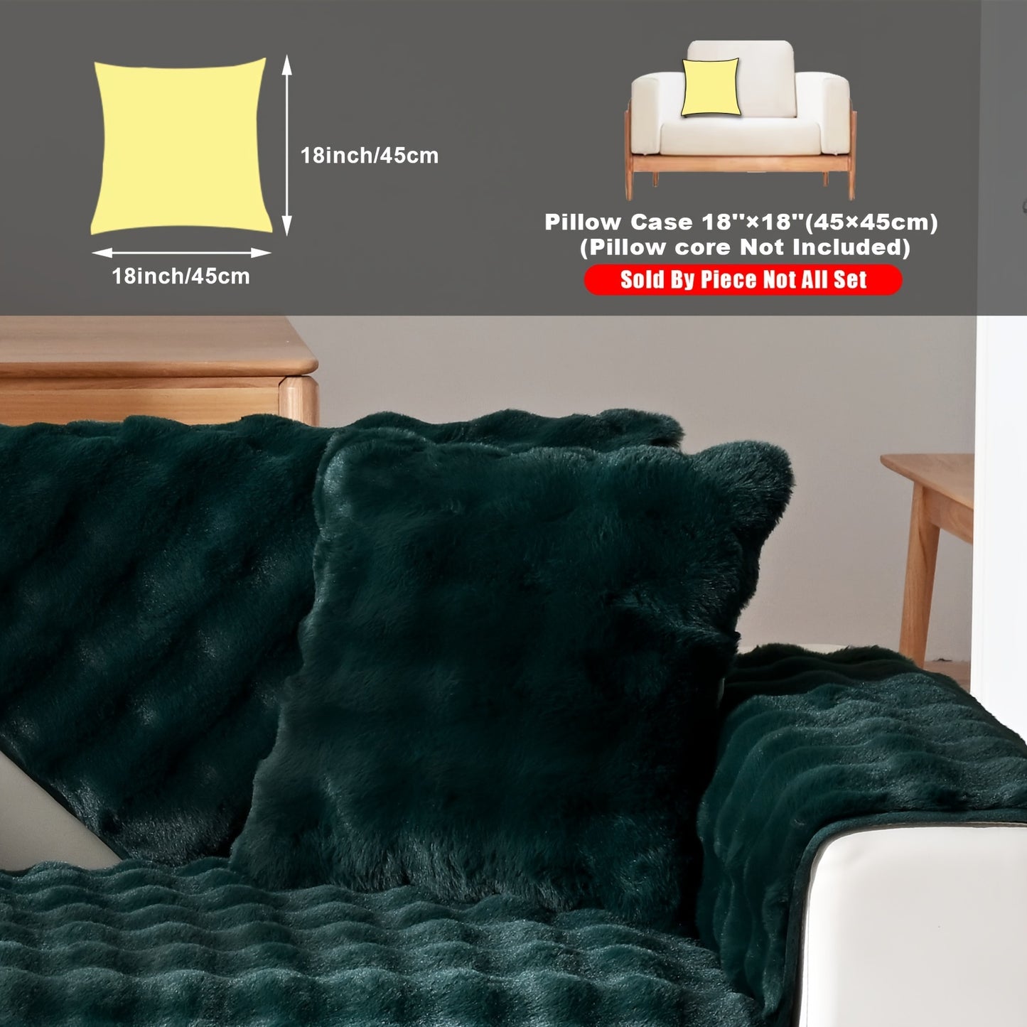 New Bubble Fleece Sofa Cover available in 8 colors with modern design, pet-friendly, and machine washable. Suitable for 2, 3, 4, and combination sofas, with 450-500g fabric weight and long pile fleece. No print, with other craftsmanship included.