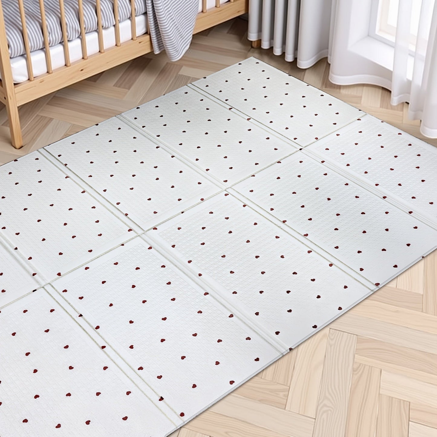 Versatile & Portable Children's Play Mat that Easily Folds - Durable, Waterproof & Easy to Clean PE Material - Stylish Minimalist Patterns for Nursery - Ideal Gift for Holidays such as Christmas, Halloween, Thanksgiving & Easter