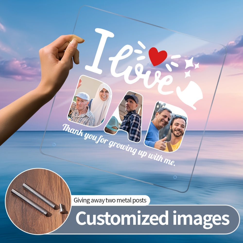 Beautiful Presentation, Bespoke Photo Decoration - Customized Acrylic Frame for Pets, Family & loved ones | Perfect for Christmas, Mother's Day, Father's Day & Valentine's Day Gifts