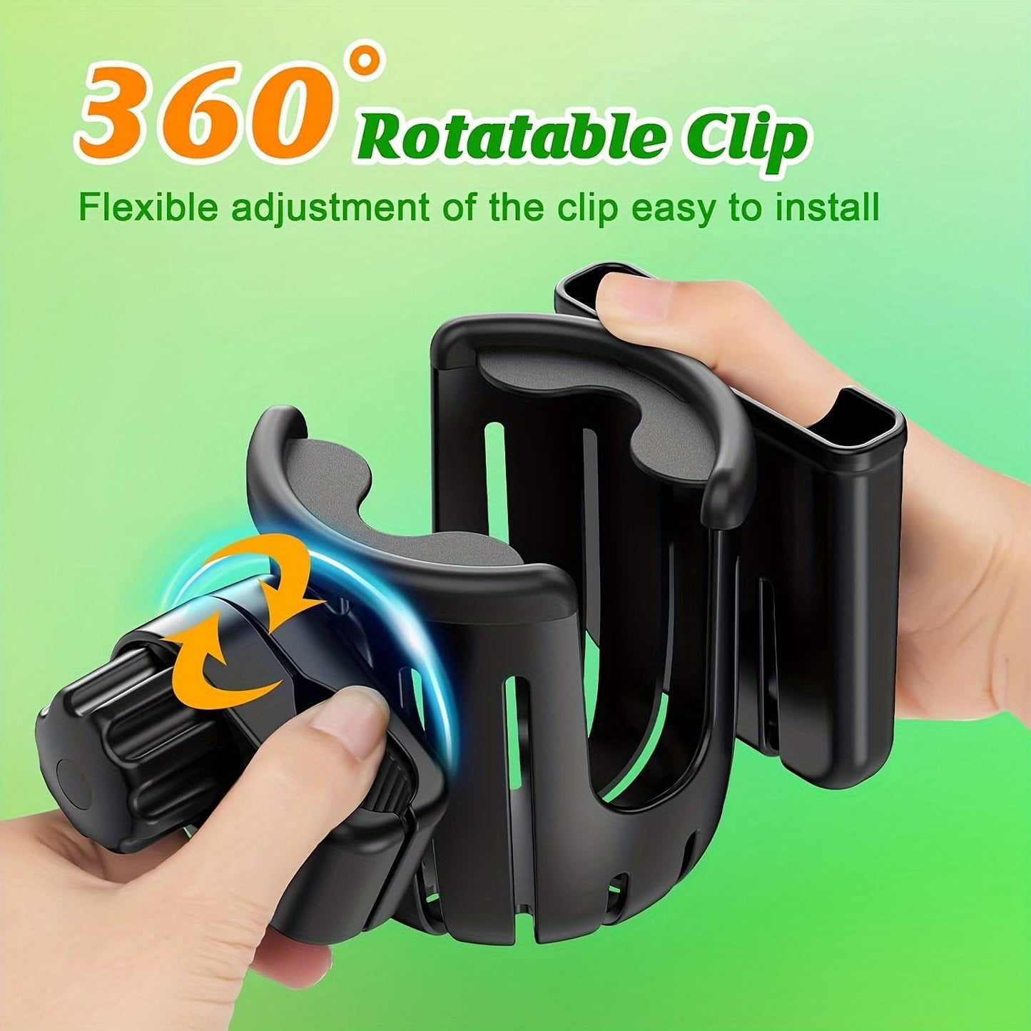 The stroller cup holder for youngsters, complete with a mobile phone holder, can be easily attached to wheelchairs, bicycles, scooters, and strollers. A convenient accessory for parents and caregivers, it also makes a great gift for women and men.