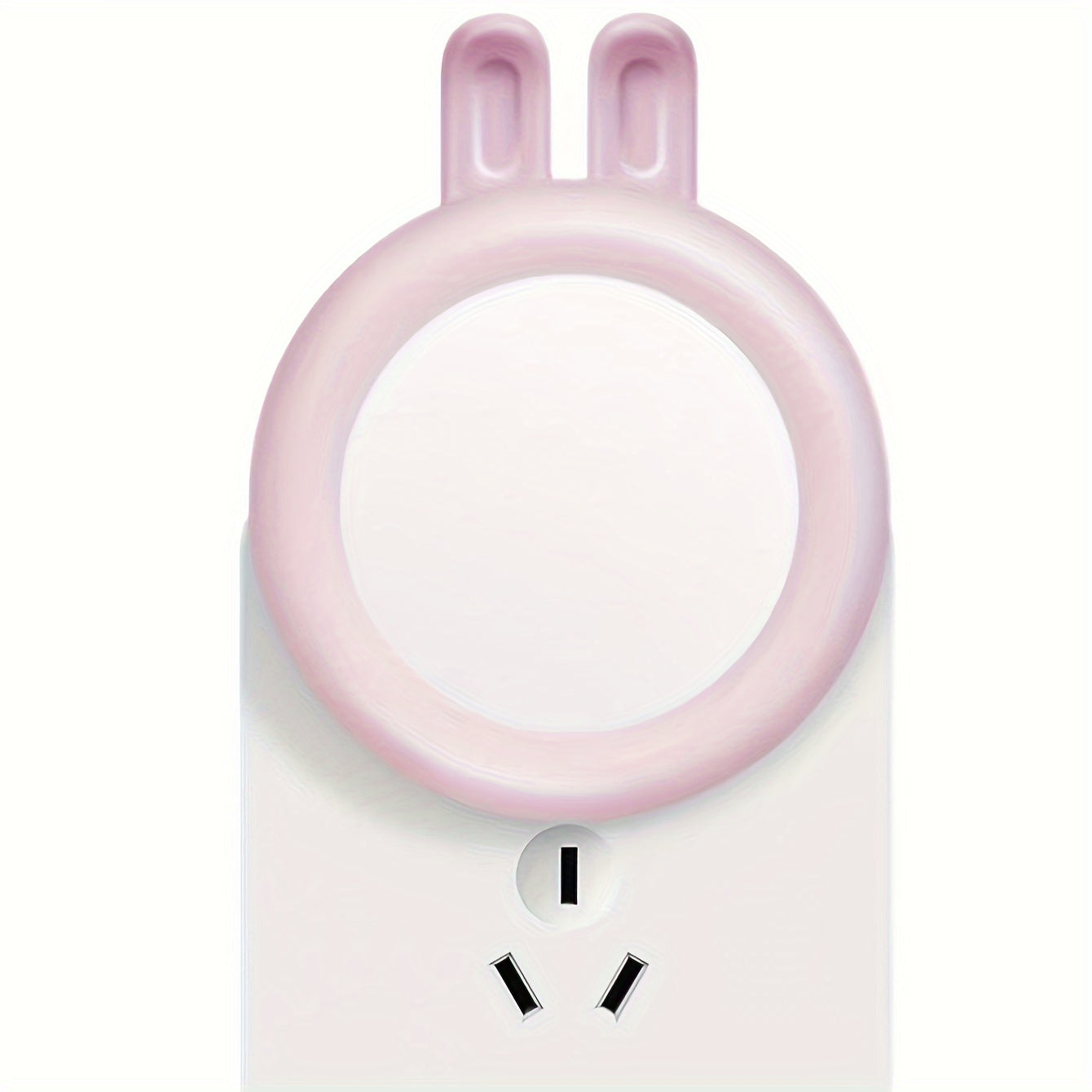 Modern Rabbit Ears LED Night Light with Light Sensor, European Standard Plug, Animal Theme Lamp, Bedroom Décor, No Batteries Needed