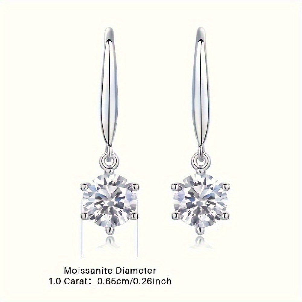 Stylish Earrings in 925 Sterling Silver Plating, Embedded with Synthetic Zirconia for a Dazzling Look - Safe for Sensitive Skin, Long-lasting, and Versatile for Any Occasion - Ideal for Everyday, Special Occasions, or Gifting - Suitable for All Seasons