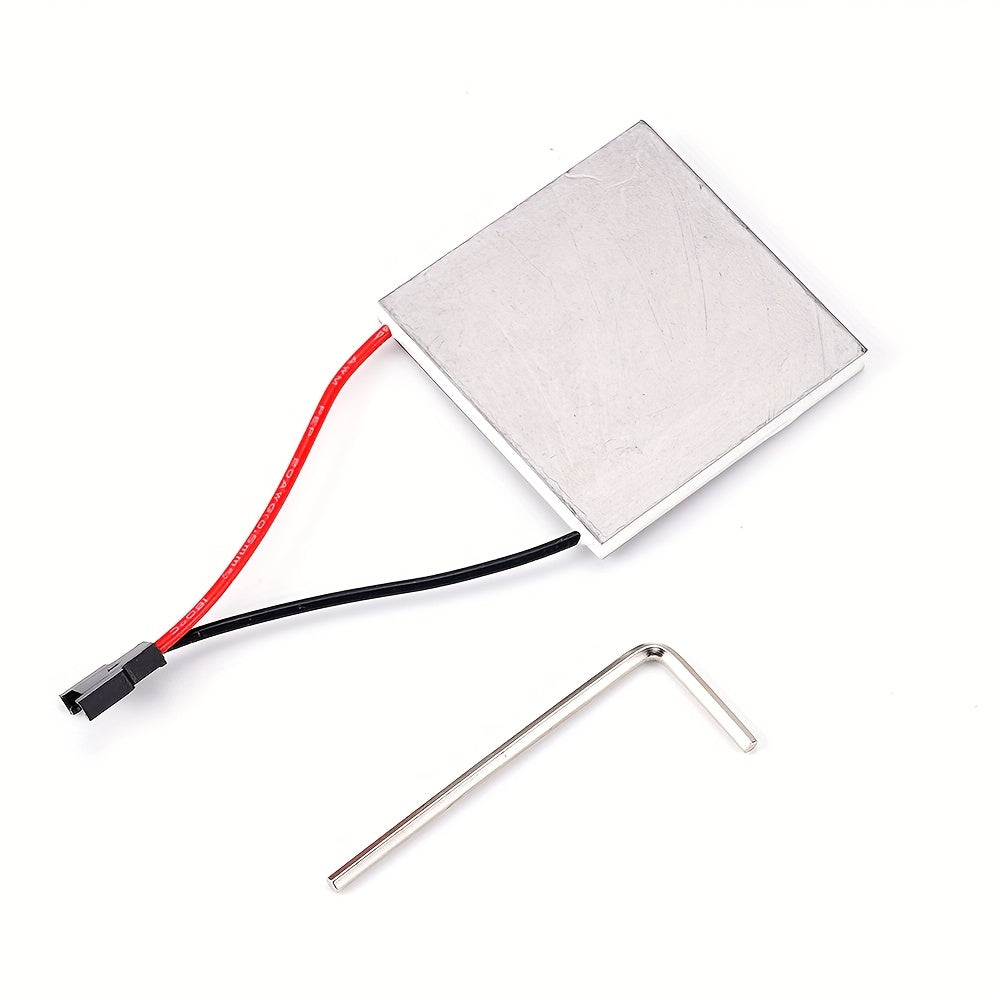 One pair of Thermoelectric Fireplace Fan Chips made of aluminum material, designed to generate electricity as an accessory for stoves and ovens.