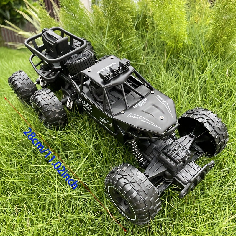 1:14 Masshtab 2.4G RC Off-Road Uzoqdan Boshqariladigan Avtomobil LED Chiroqlari va Qayta Zaryadlanadigan Batareya bilan - 14 Fevral yoki Shukrona Kuni uchun Ideal Sovg'a. Yoshlar va Kattalar uchun Mos. Jasur