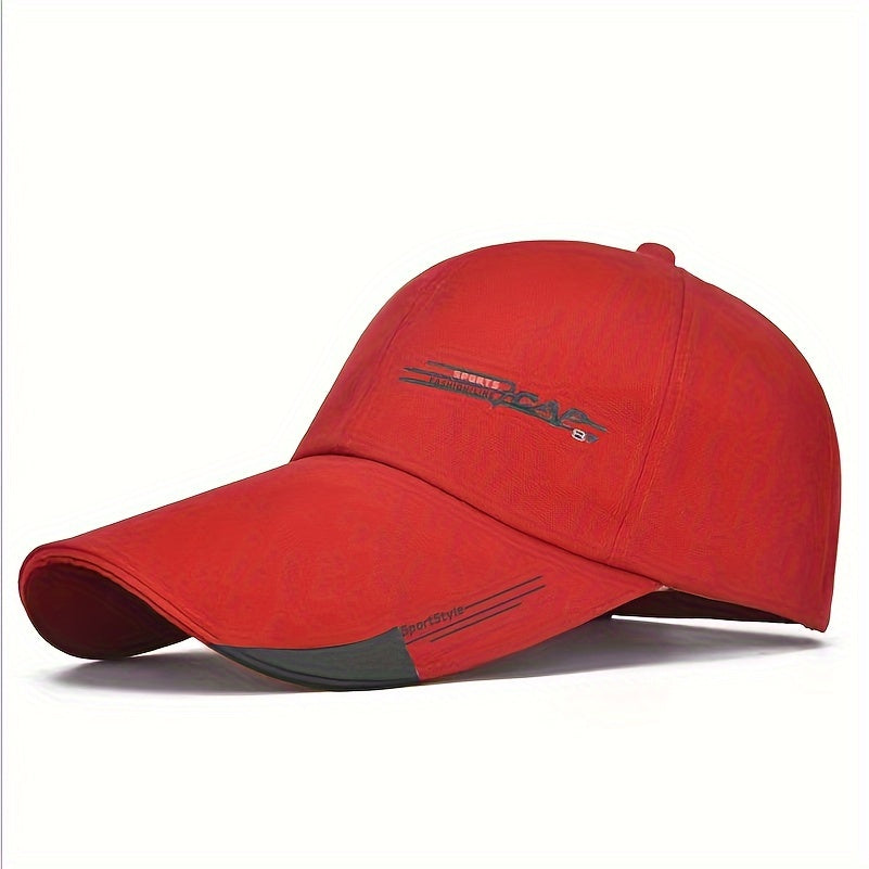 Breathable unisex baseball cap with trendy print, adjustable for casual sports in summer.