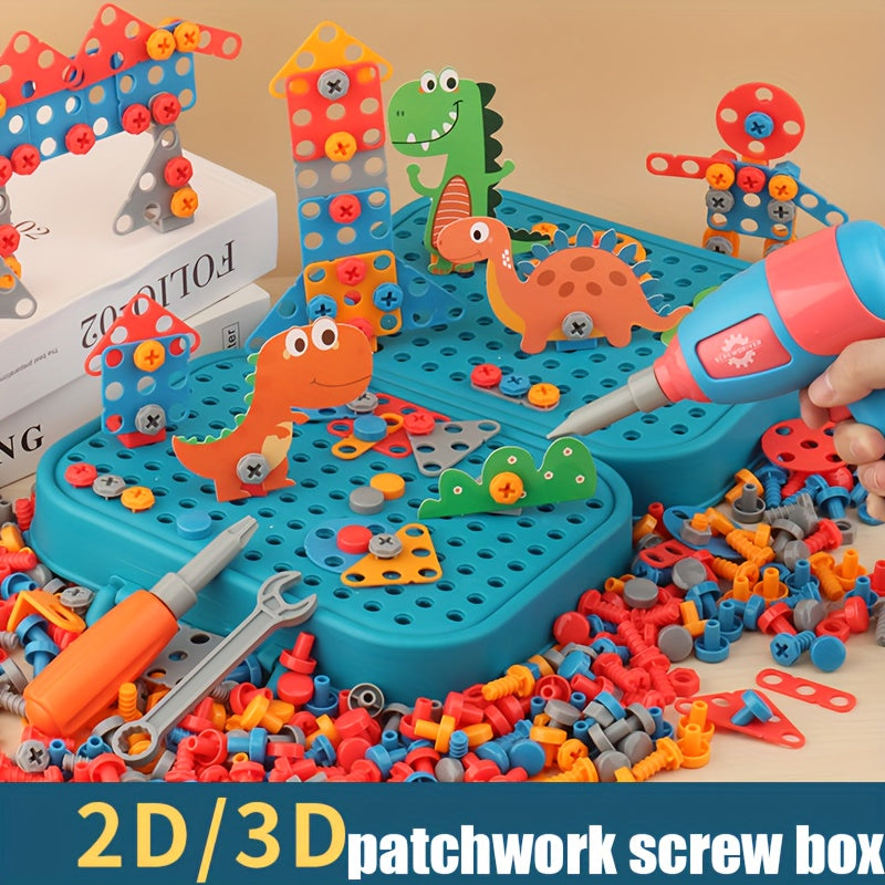 Educational Toy Set for Kids - Includes Screwdriver and Repair Kit for Interactive Parent-Child Game, Promotes Hand-Eye Coordination, Made of Durable Red Plastic, Perfect for Christmas, Halloween, Children's Day, or Birthday Gifts.