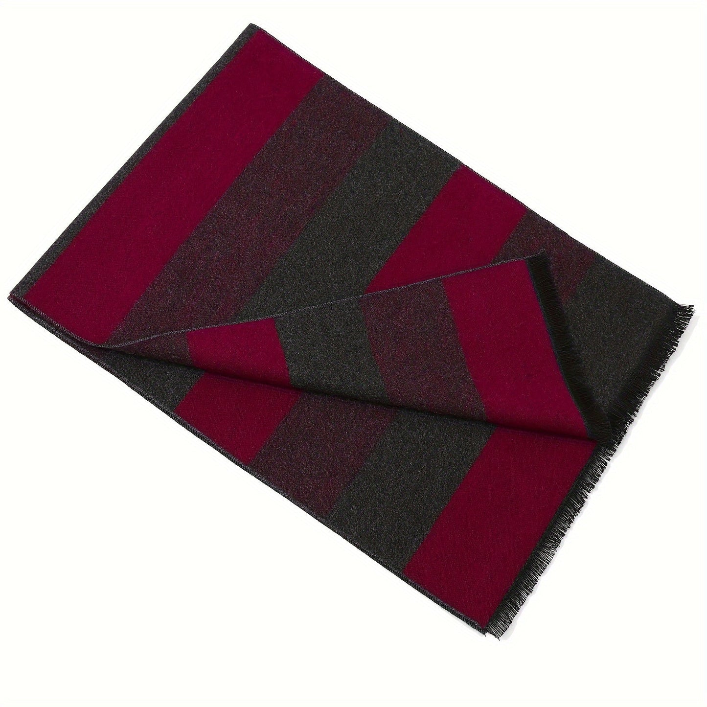 Keep warm and stylish during fall/winter business negotiations with this men's luxurious faux cashmere scarf featuring a stylish plaid print. Measuring at 179.83cm x 29.97cm, this scarf is not only fashionable but also windproof and warm.