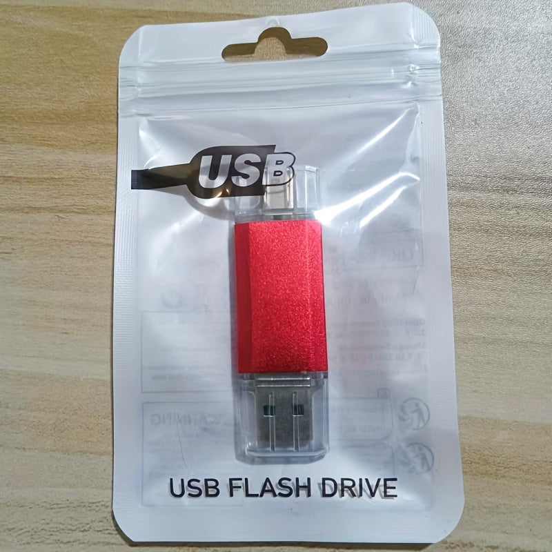 Dual C-Type USB Flash Drive with high speed interface, suitable for Android smartphones and tablets.