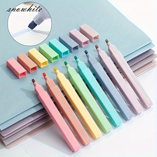 Pastel highlighter pen set with 4 gentle color markers, ideal for Bible study and journaling. No bleed or smear, perfect for school supplies or gifts. Suitable for ages 14+.