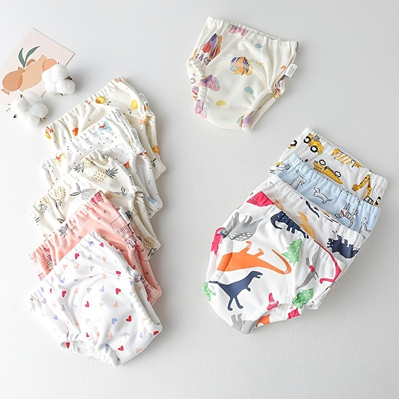 Baby diaper covers that are soft, absorbent, and reusable. These Korean style knit fabric diapers are waterproof and breathable, with four layers for ultimate protection. Ideal for newborns and perfect for training pants.