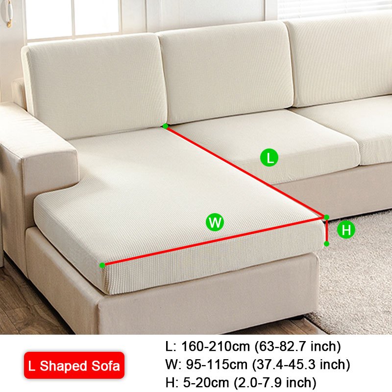 Waterproof Jacquard Sofa Slipcover protects furniture with elastic cover. Polyester material enhances home decor.