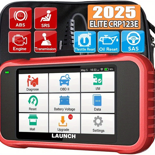 CRP123E OBD2 Scanner with Oil/Throttle Reset, SAS Reset, Battery Test, and AutoVIN, Car Code Reader for All Cars