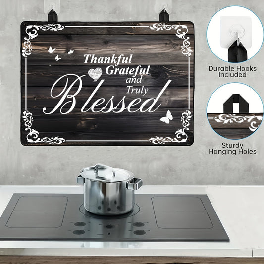 Durable 72.39x52.07cm Stove Top Cover with Heat-Resistant Glass - Dishwasher Safe, Scratch-Proof Protector for Cooktops, Washers & Dryers - Perfect for Expanding Kitchen Counters