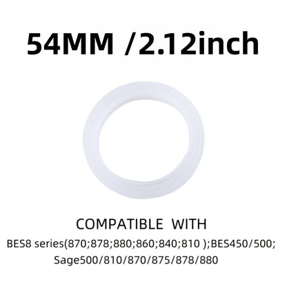 Silicone steam ring for espresso machine, fits 51mm group head. 
Compatible with Delonghi Dedica EC680/EC685/785/850/860, Smeg ECF01, and Breville/Sage 878/870/860/840/810/450/875/880. 
No electricity required.