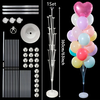 1 set of 13-19 tube balloon stand holder for happy birthday and wedding party decorations.