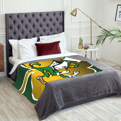 The Ultra-Soft Notre Dame Irish Warrior Fleece Throw Blanket is perfect for cozy, all-season comfort. Featuring a vibrant digital print, this blanket is ideal for bed, sofa, travel, camping, and naps. It makes a unique birthday, New Year, or holiday gift