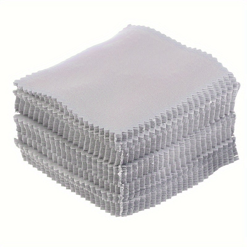 Pack of 100 Soft Cleaning Polishing Cloths for Jewelry Tools