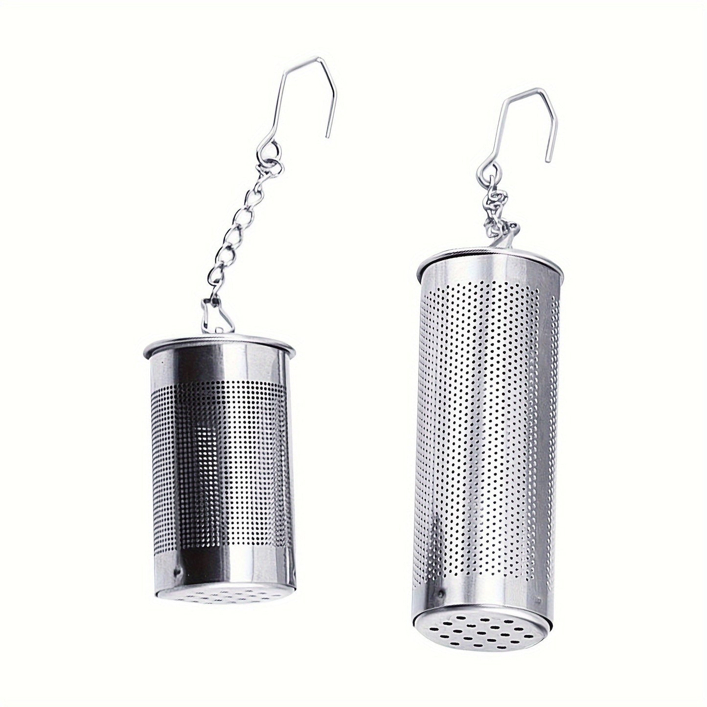 Stainless Steel Tea Infuser Strainer with Hook, Fine Mesh Tea Steeper for Loose Leaf Tea - Durable and Leak-Proof Filter for Tea Brewing