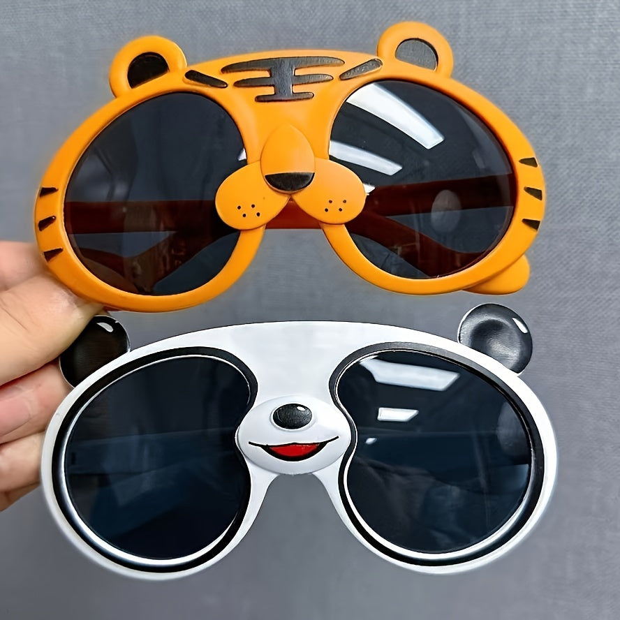 Outdoor Cartoon Panda Glasses for Kids, with Optional Glasses Case, a Cute and Fashionable Gift for Children.