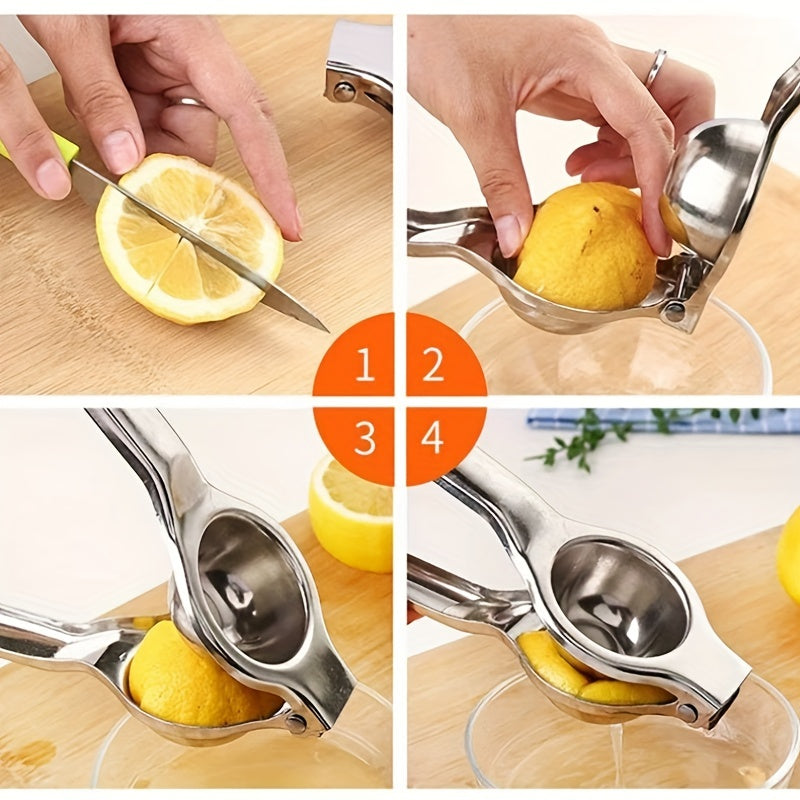 Citrus Juicer - Get creative with this multifunctional lemon and orange juicer! Made of stainless steel, this manual fruit squeezer is perfect for squeezing citrus fruits in the kitchen. Perfect for any kitchen enthusiast, this citrus squeezer is a