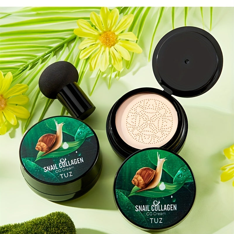 1pc Snail Collagen CC Cream for St. Patrick's Day: Get a waterproof, long-lasting foundation look with moisturizing benefits.