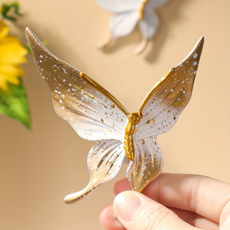 Stylish butterfly wall decor crafted from resin is perfect for living rooms, dining rooms, and studies. Makes an ideal holiday gift for Mother's Day and more.