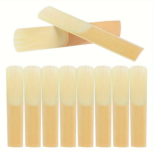 10 J.X Alto Saxophone Reeds, Strength 2.5, Bright Yellow Canary Reed, Eb Sax Accessories with Individual Packaging