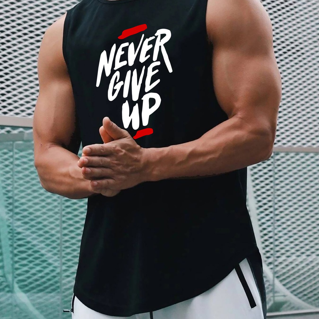 Men's Summer Muscle Tank Top - Breathable, Sweat-Wicking, Loose-Fit for Gym & Basketball Training, Quick-Dry, Sleeveless