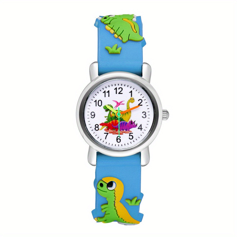 Kids' Dinosaur Quartz Watch - Fun Gift for Students, Battery-Powered