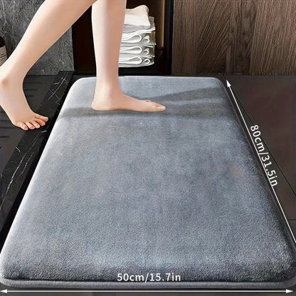 Super absorbent bath mat with non-slip backing, ultra soft and comfortable, perfect for your bathroom decor.