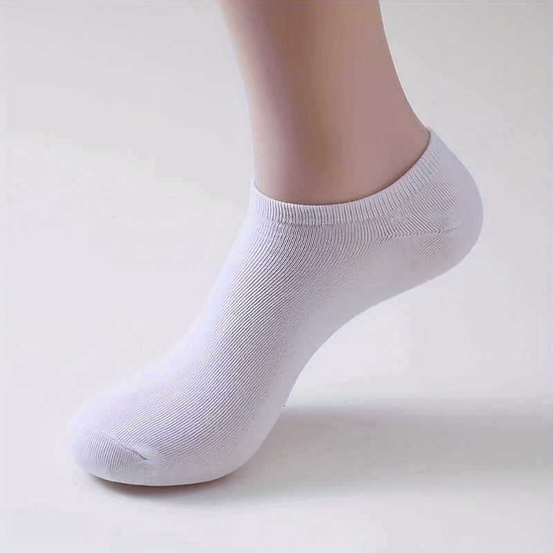 5 pairs of men's versatile sports ankle socks for all seasons, including breathable short socks and invisible socks.