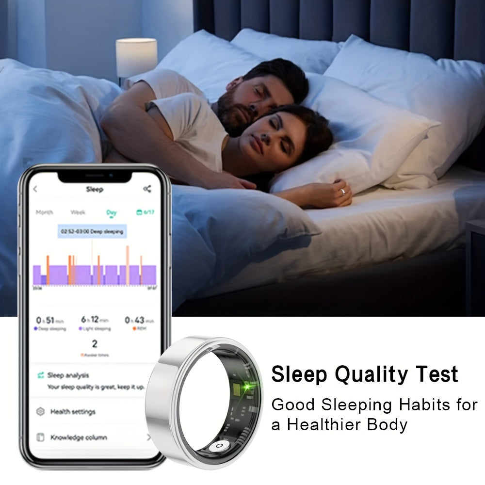 Mini meatball-shaped Smart Ring tracks steps, distance, calories, and sleep; makes a great gift for any occasion. Ideal for Thanksgiving or Valentine's Day for boyfriend, girlfriend, or