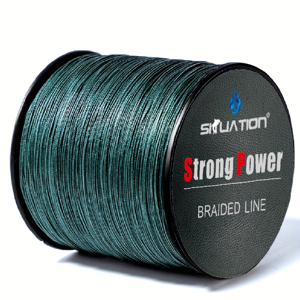 Durable 500m Super Strong Fishing Line, 4-Strand PE Braided Line, 10-80 LB for Long Casting